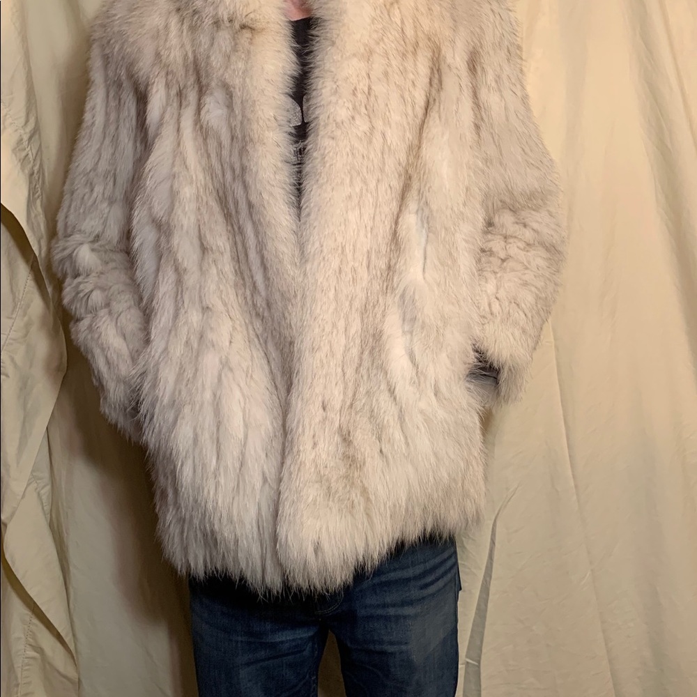 VTG SAGA FOX FUR LRG